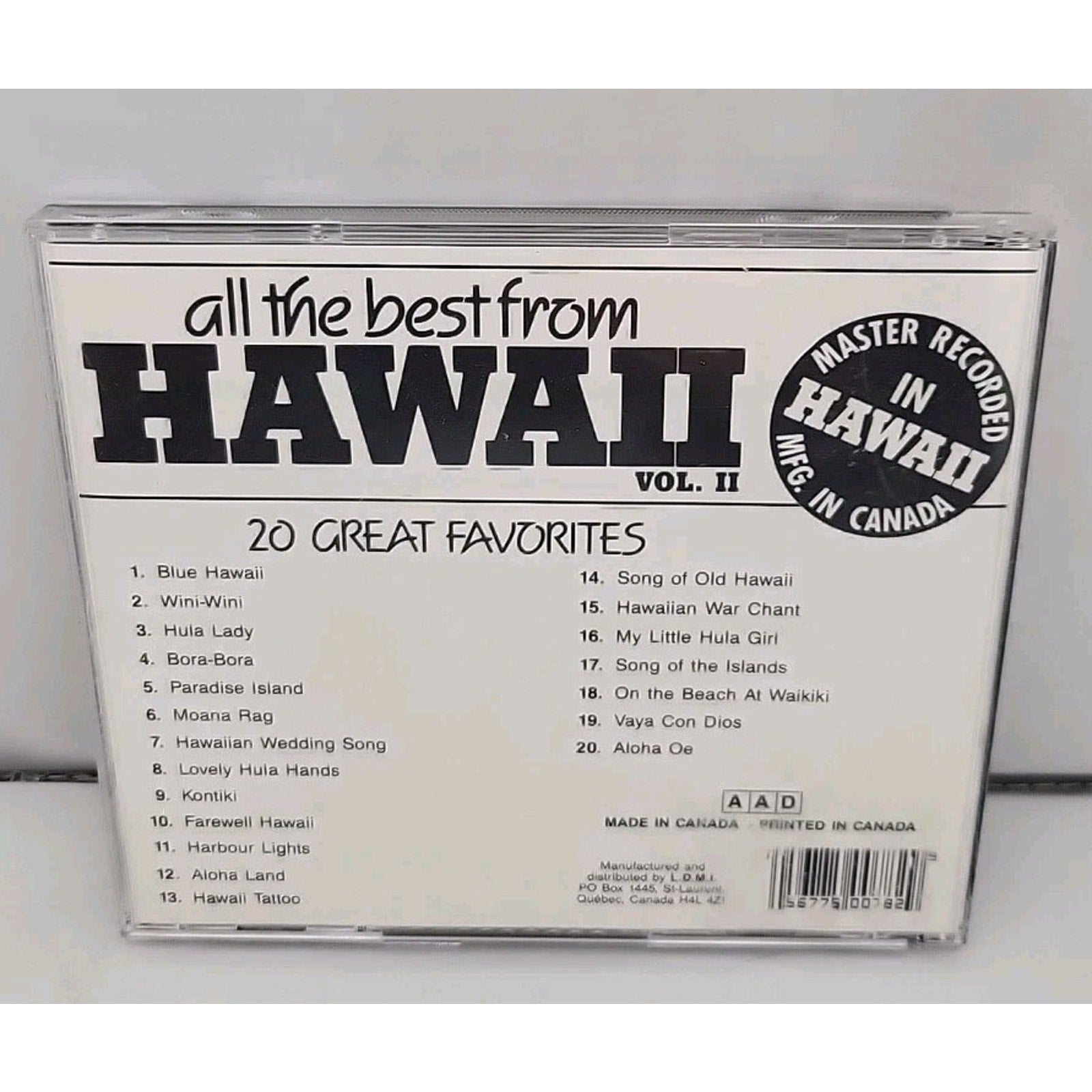 All the Best from Hawaii, Vol. 2 by Various Artists (CD, Oct-1991, Madacy)