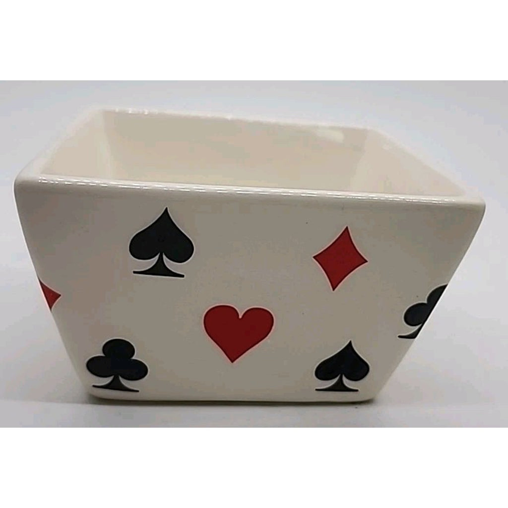 4 Piece Card Bowl Set WMG 06 Serving Bowls Las Vegas Gambler Style