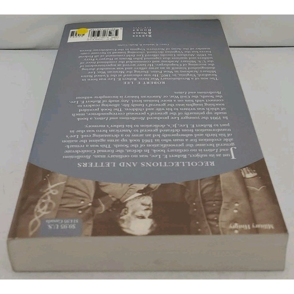 Recollections and Letters by Robert E. Lee (2004, Trade Paperback)