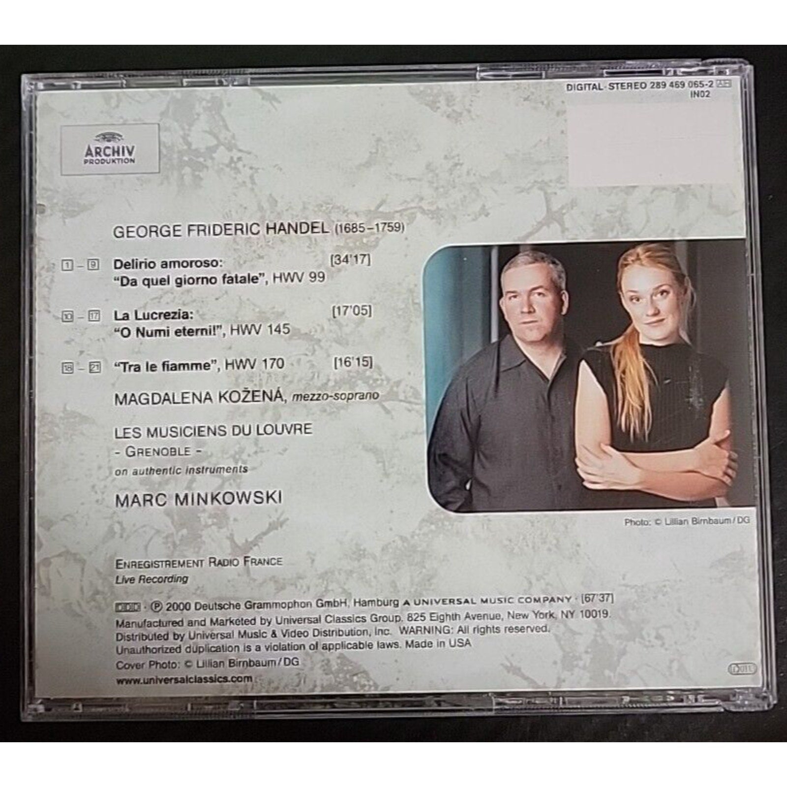 Handel: Italian Cantatus, Kozena: Les Musiciens Du Louvre, Minkowski (CD)