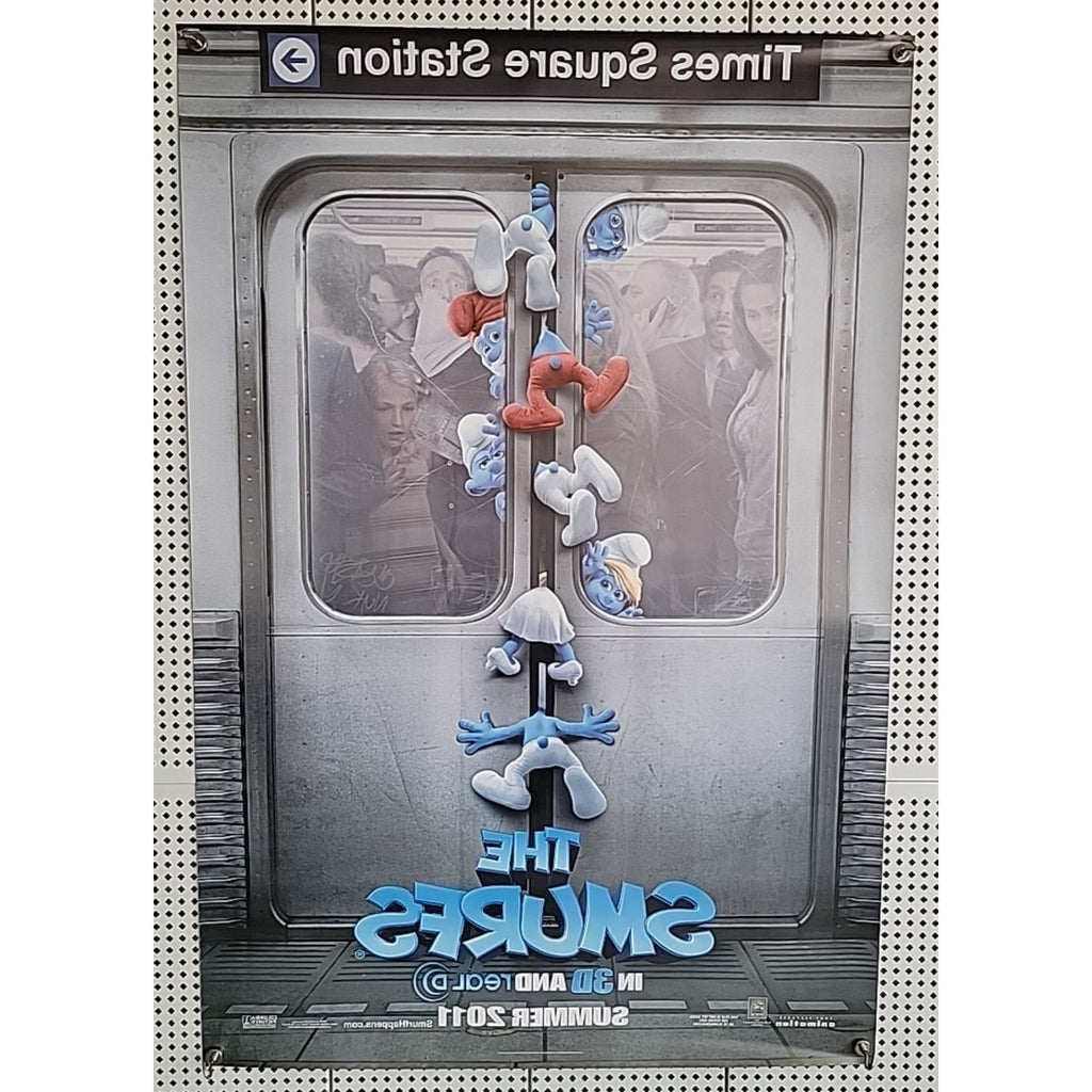 The Smurfs Movie Poster 2 Sided Version B 27x40 Neil Patrick Harris