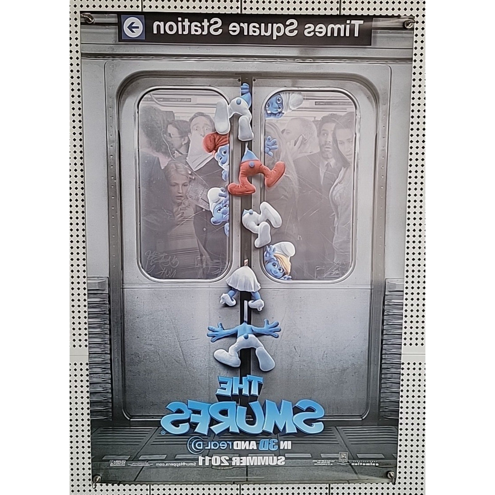 The Smurfs Movie Poster 2 Sided Version B 27x40 Neil Patrick Harris