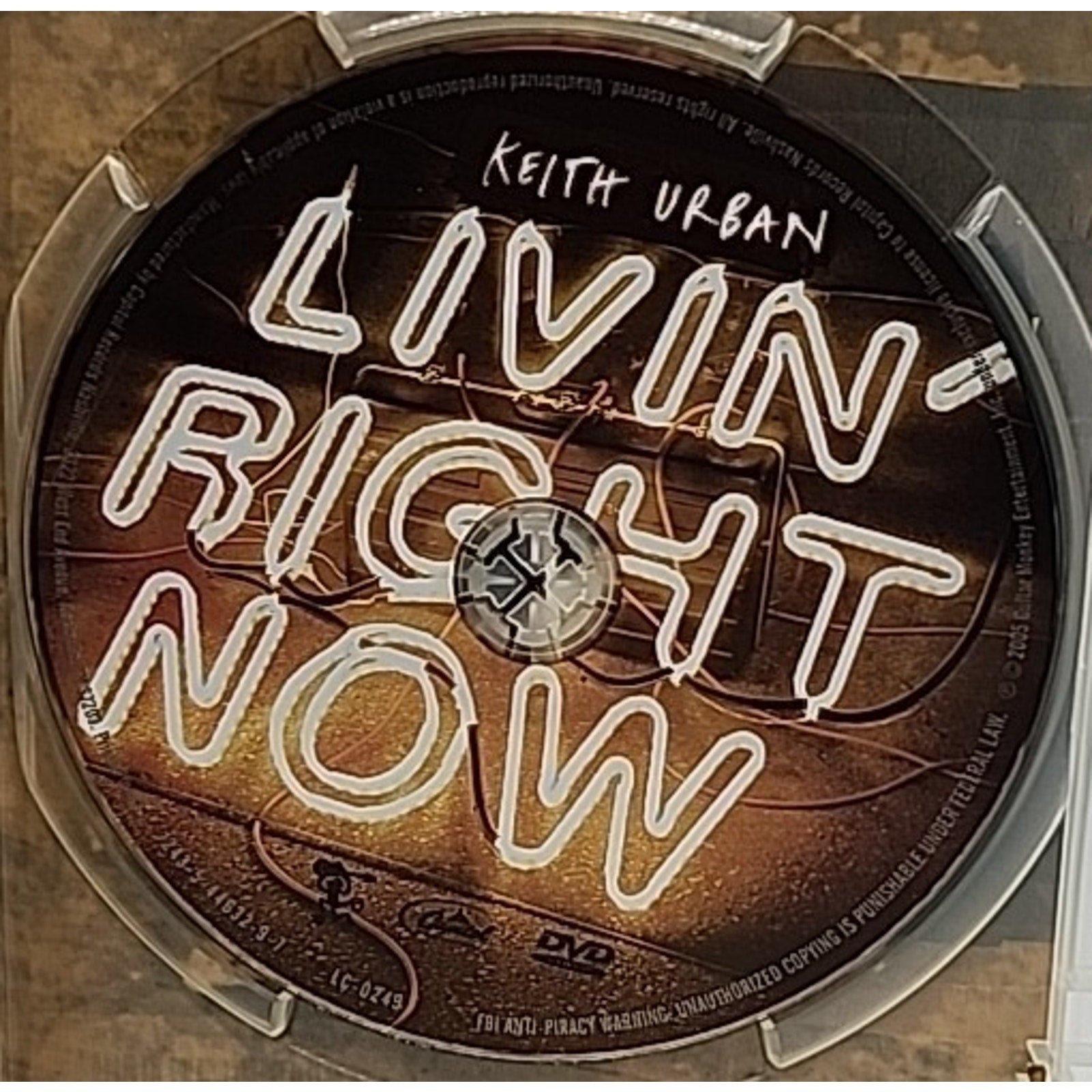 Keith Urban - Livin Right Now (DVD, 2005)