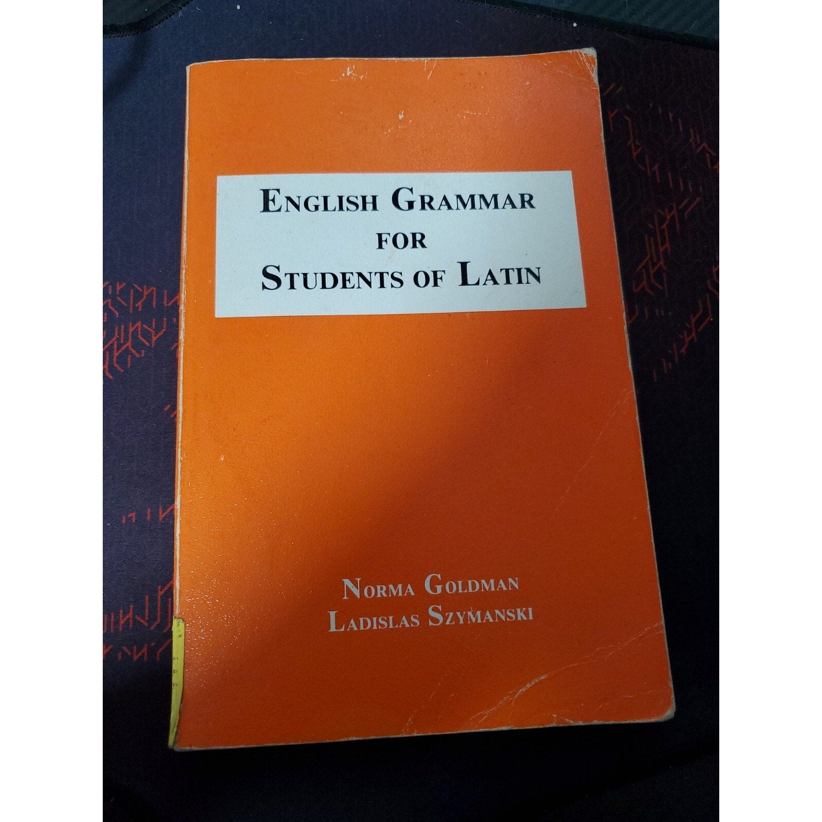 English Grammar for Students of Latin Paperback By Norma Goldman 1983 Edition