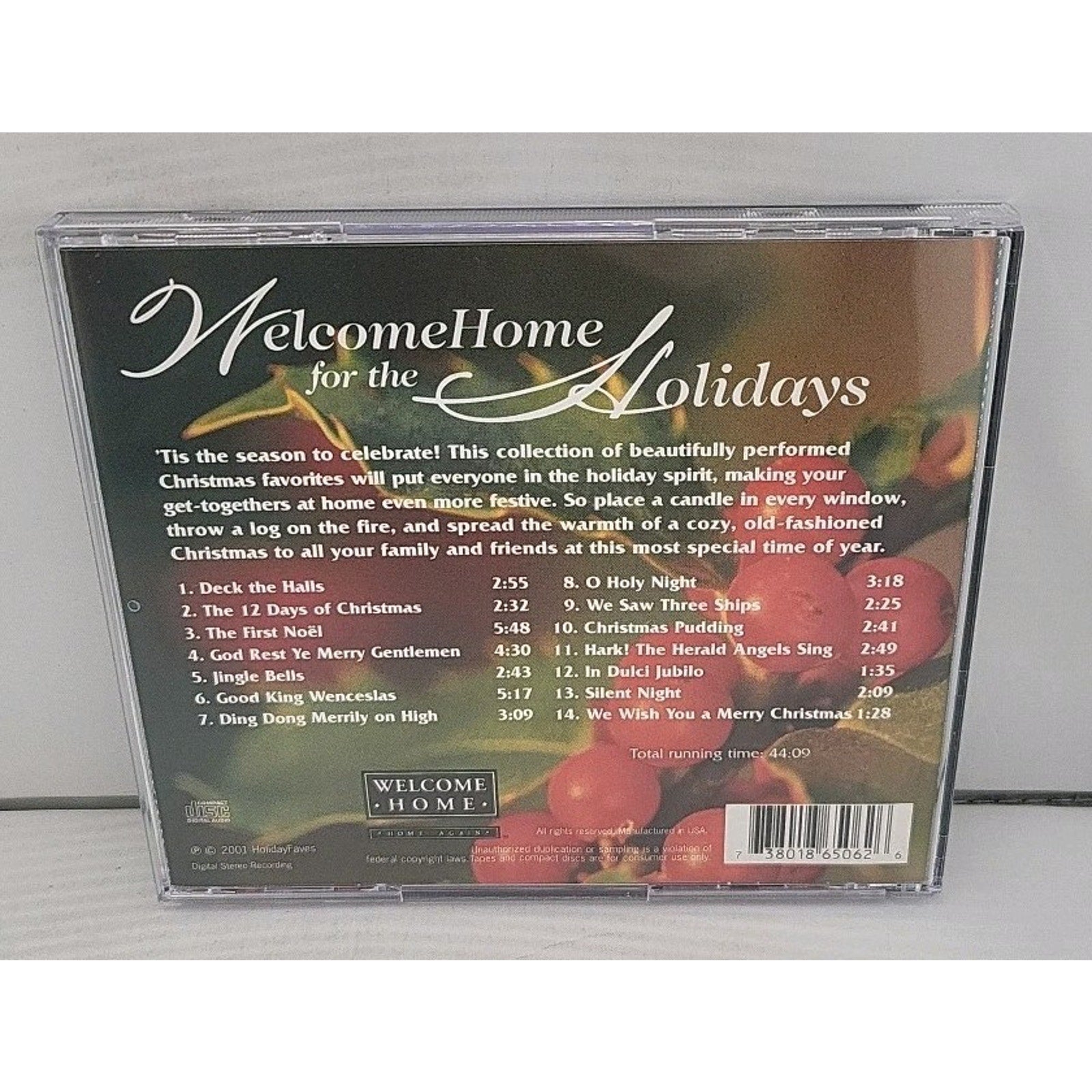 Welcome Home for the Holidays 2001 Music CD - Holiday Favorites Collection
