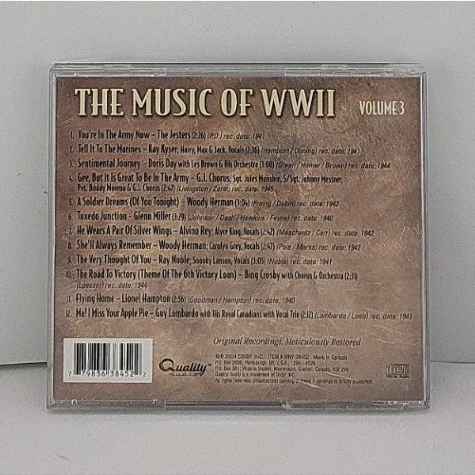 The Music of World War 2 Volume 3 CD