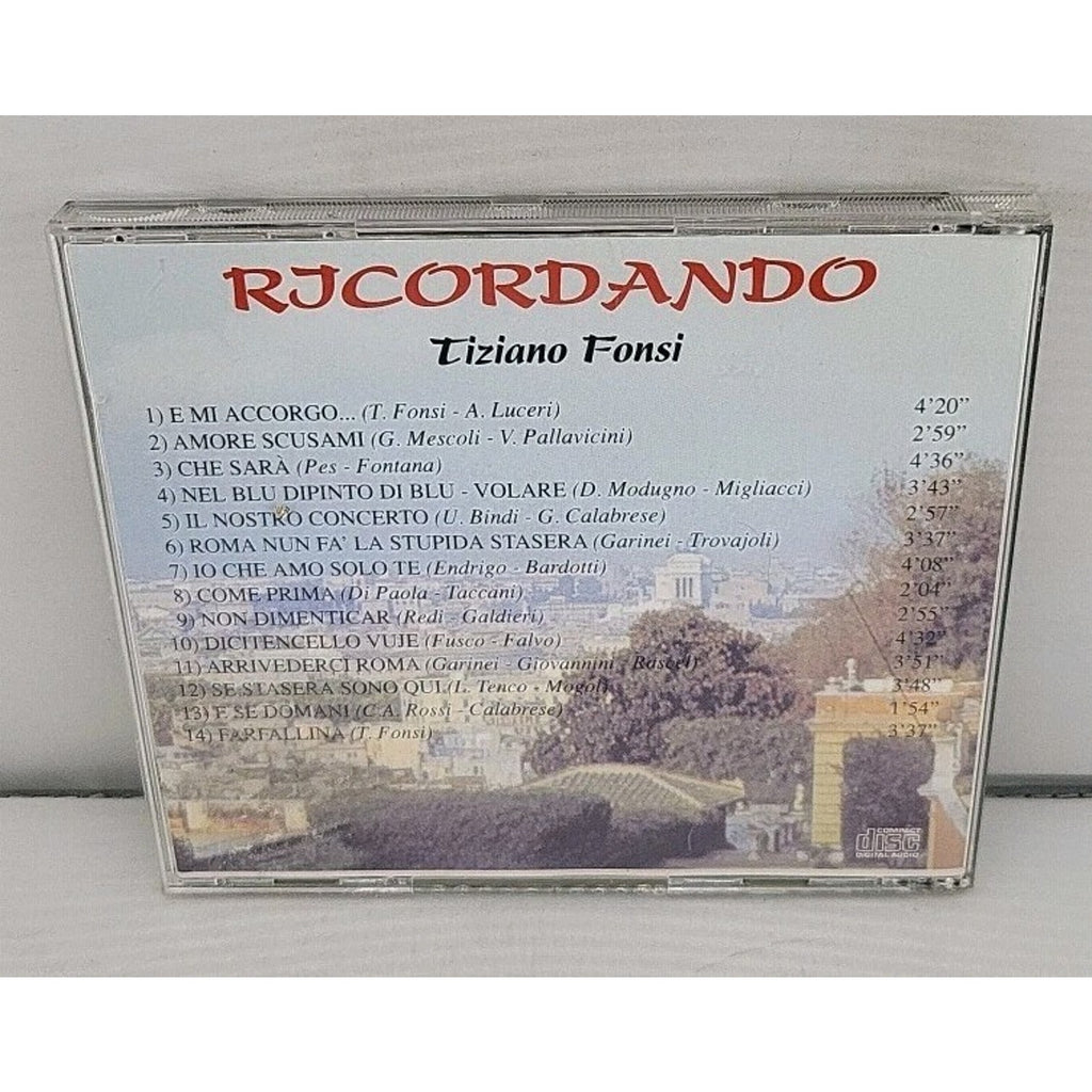 Rjcordando - Tiziano Fonsi CD