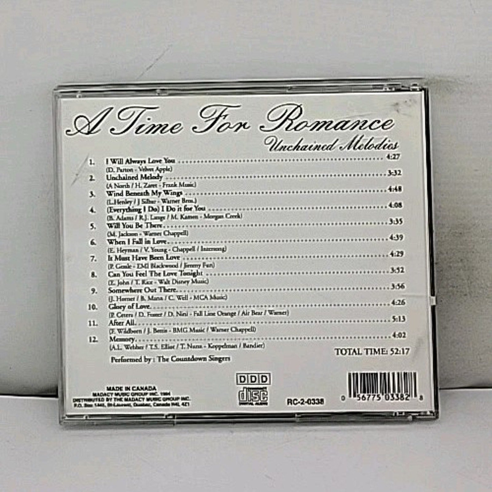 Time for Romance-Unchained Mel by Countdown Singers (CD, 1995)