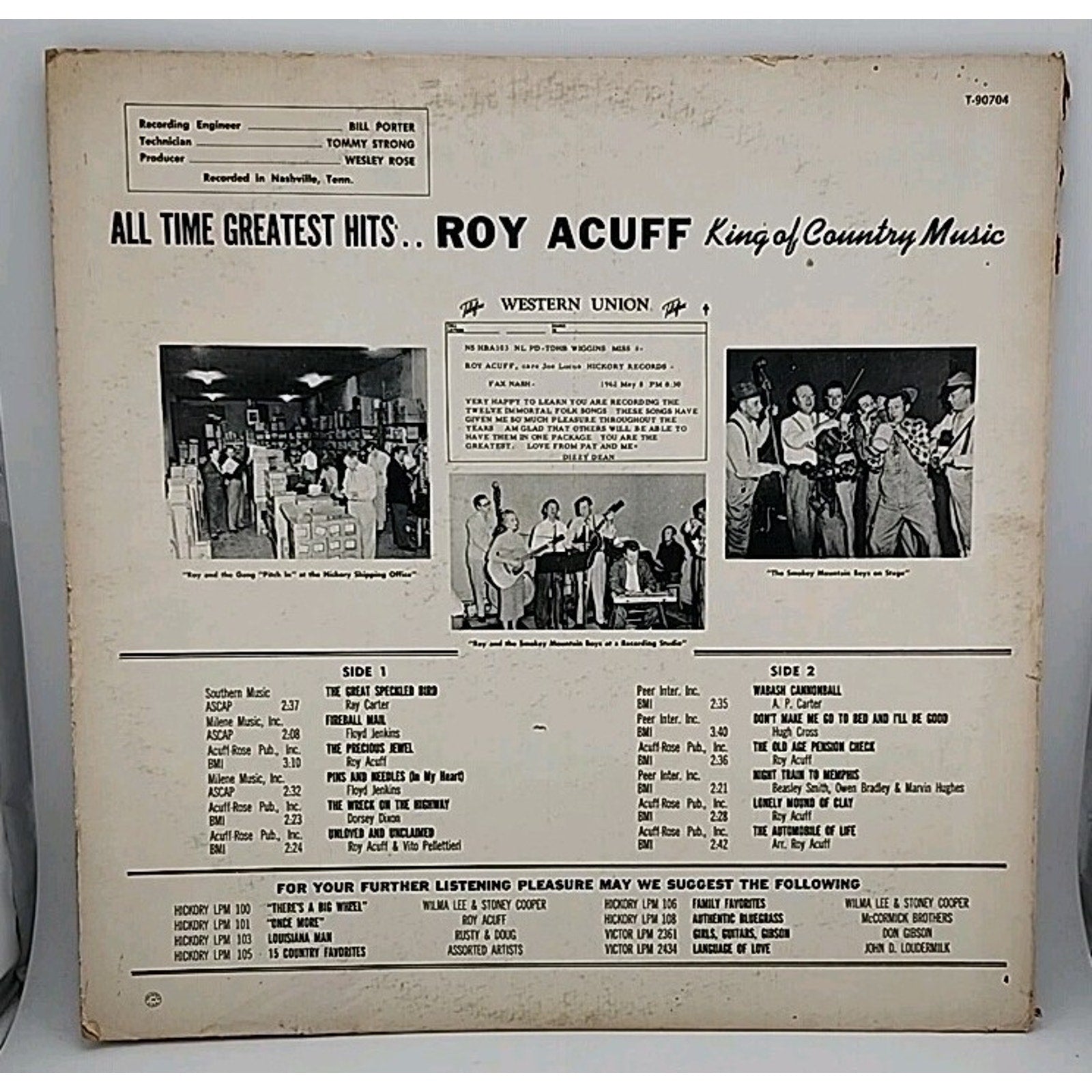 Roy Acuff King Of Country Music