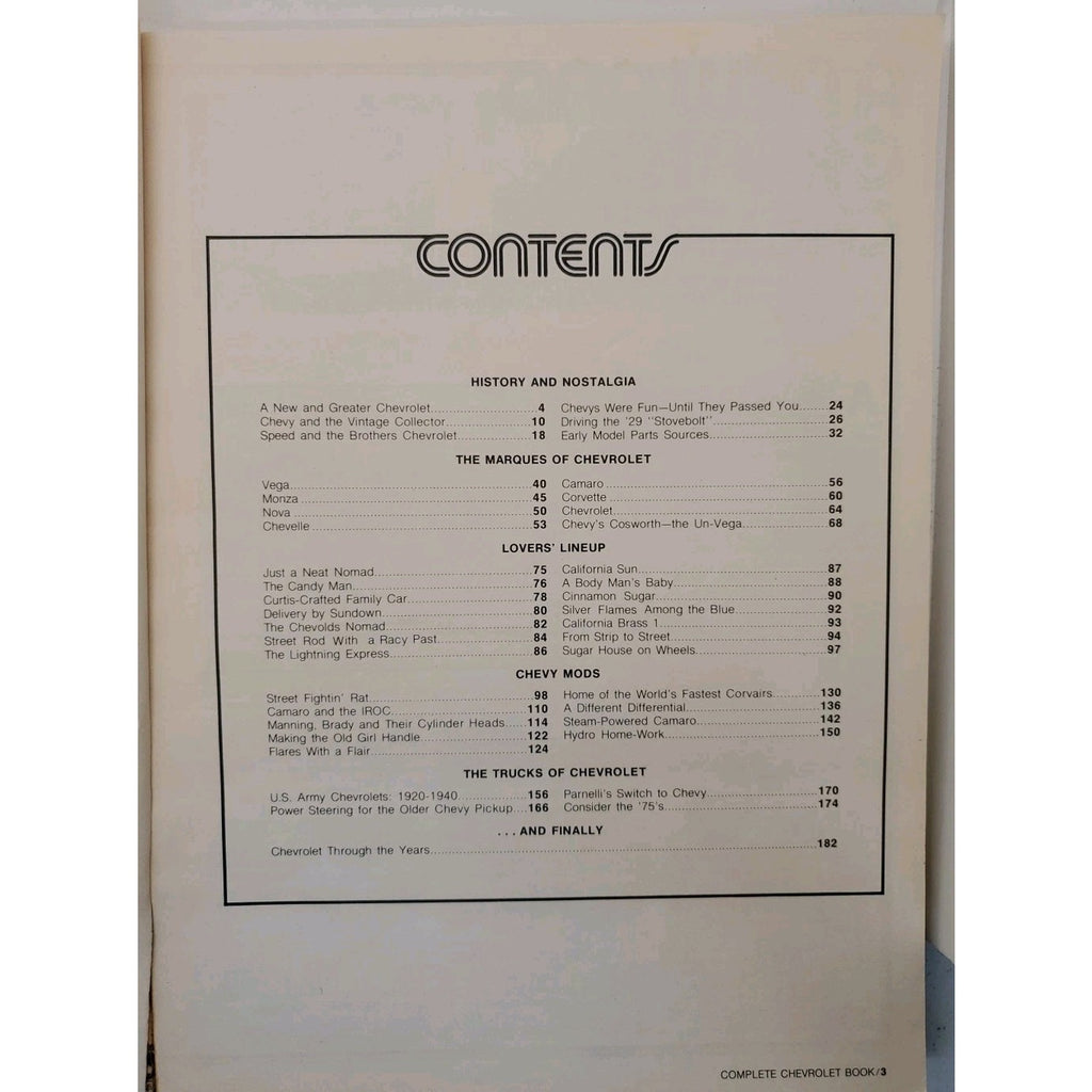 Peterson's Complete Chevrolet Book Chevy Manual 4th Edition 1975 PB