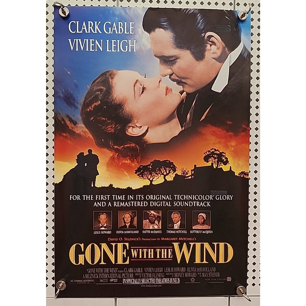 Gone With The Wind Original 13.5x20 Promotional Movie Poster