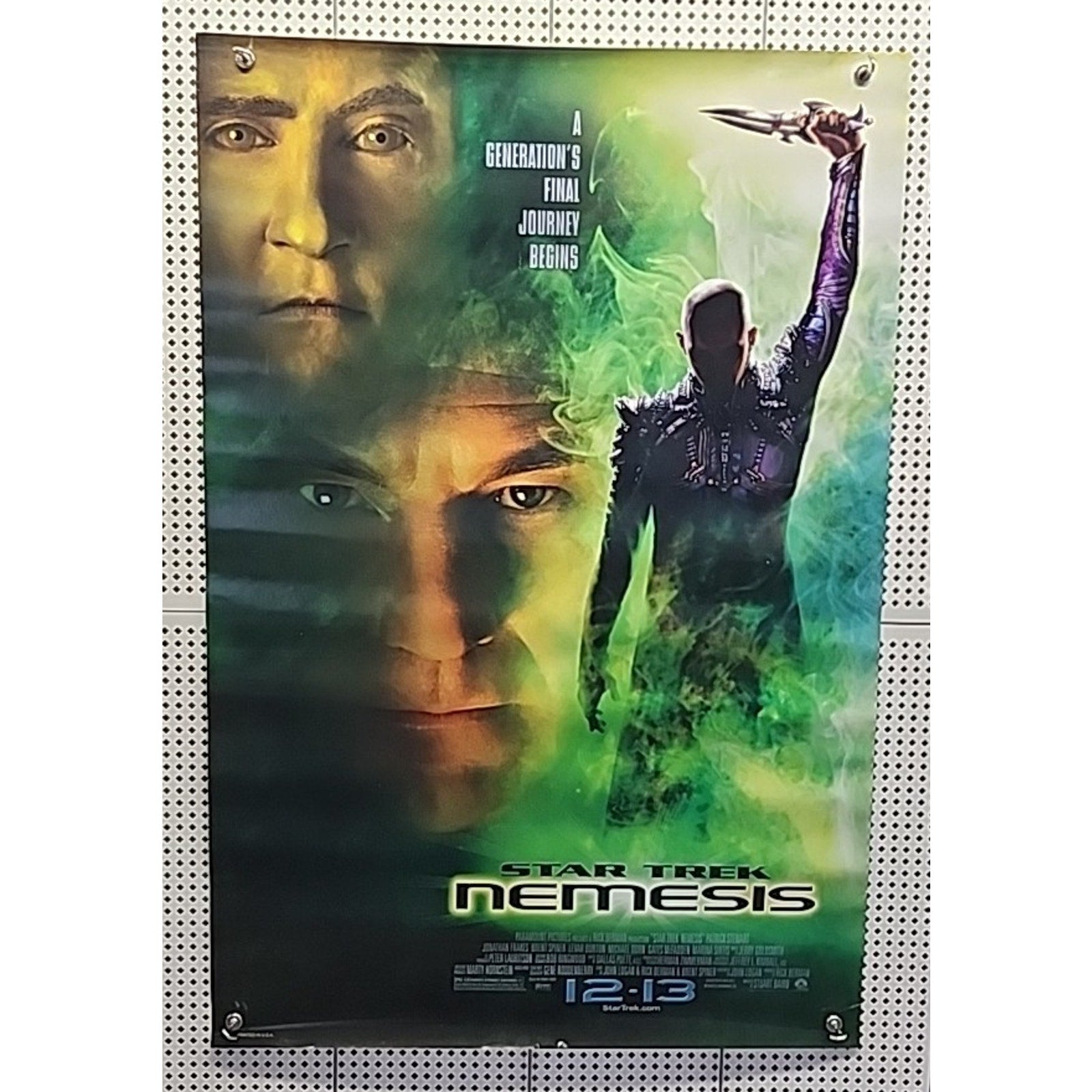 Star Trek Nemesis 2002 Single Sided Original Movie Poster 27" x 40"