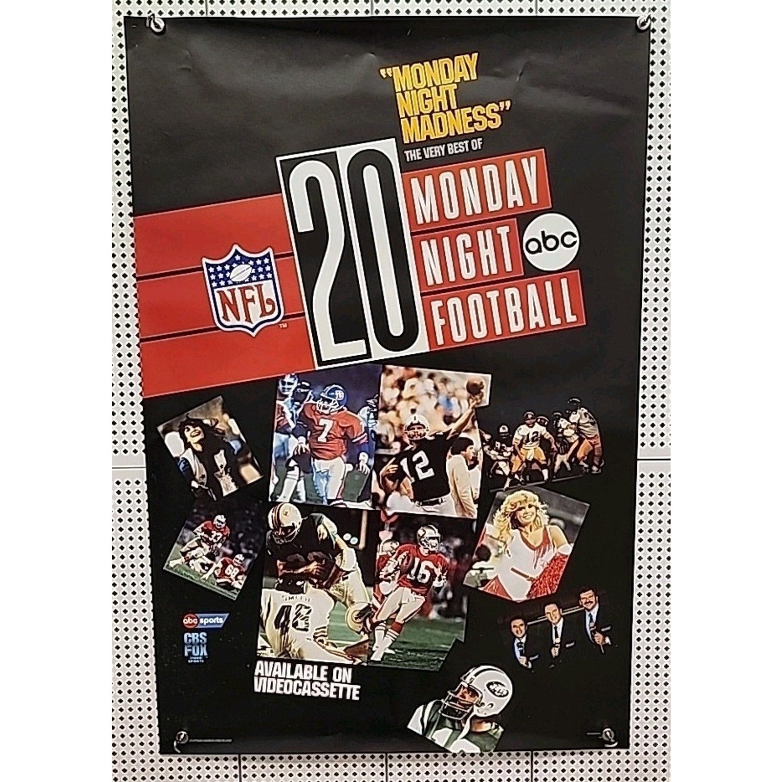NFL 20 Monday Night Football ABC TV Poster 26x40