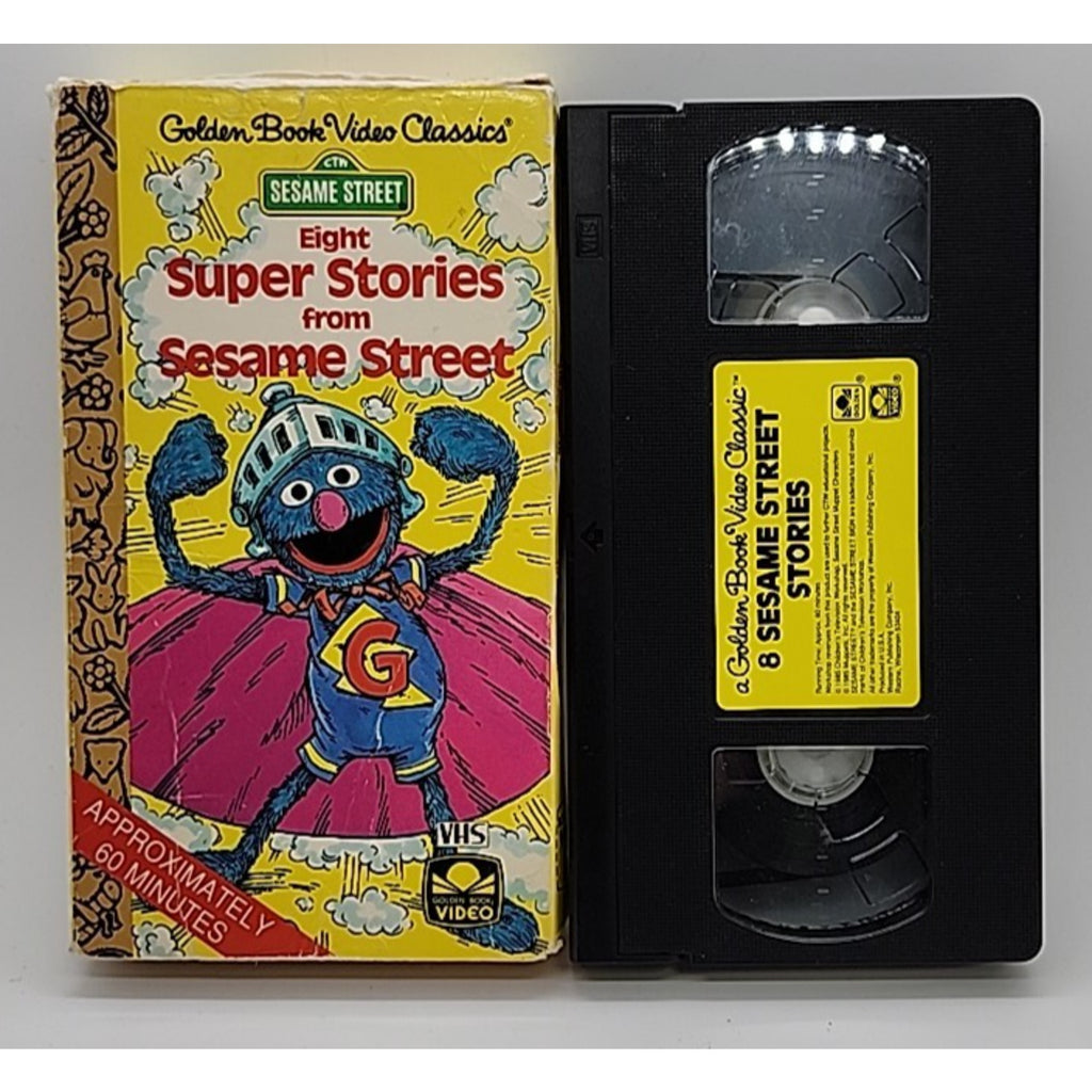 Golden Book Video Classics Eight Super Stories from Sesame Street (VHS, 1985)