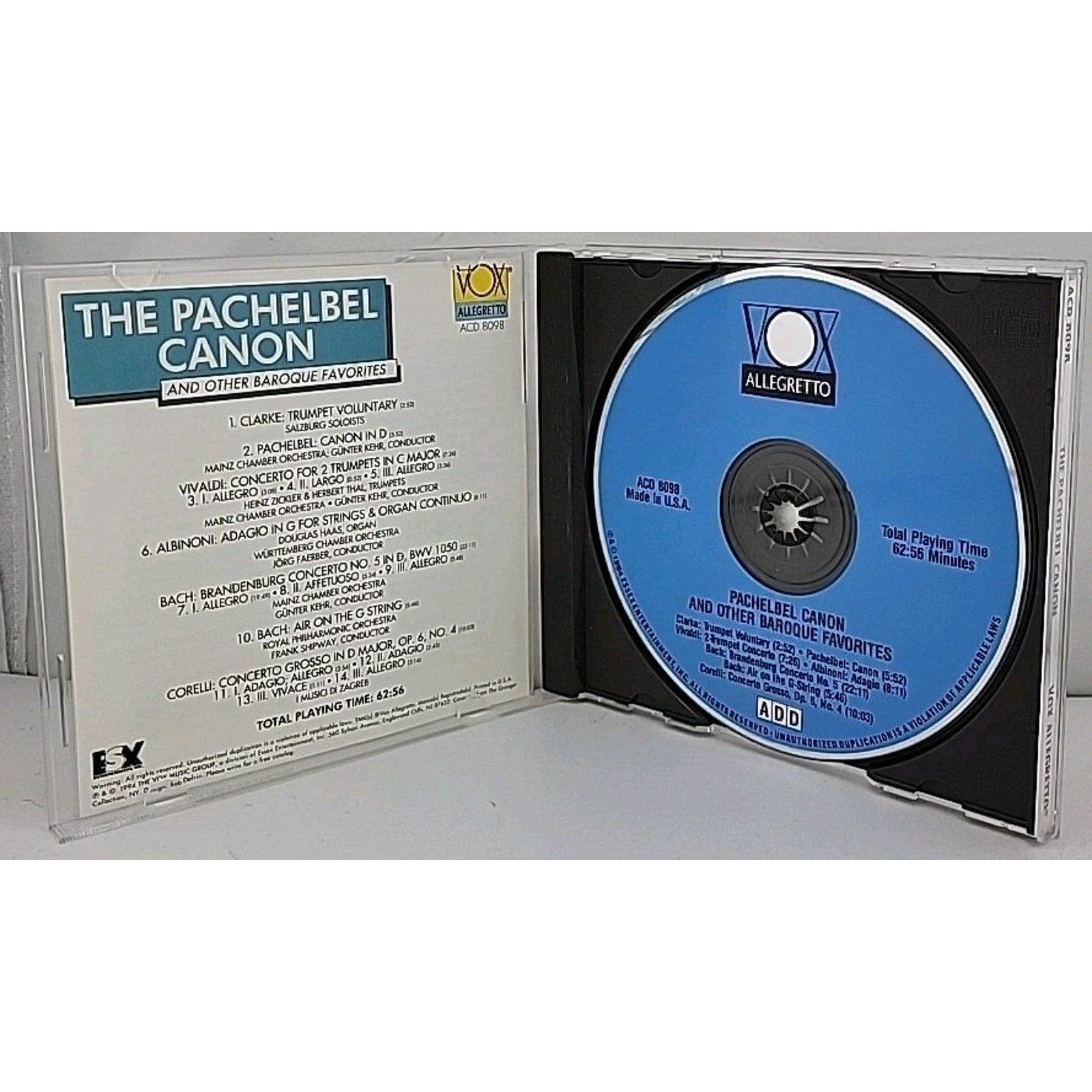 Pachelbel Canon & Others by Various (CD, 1992)