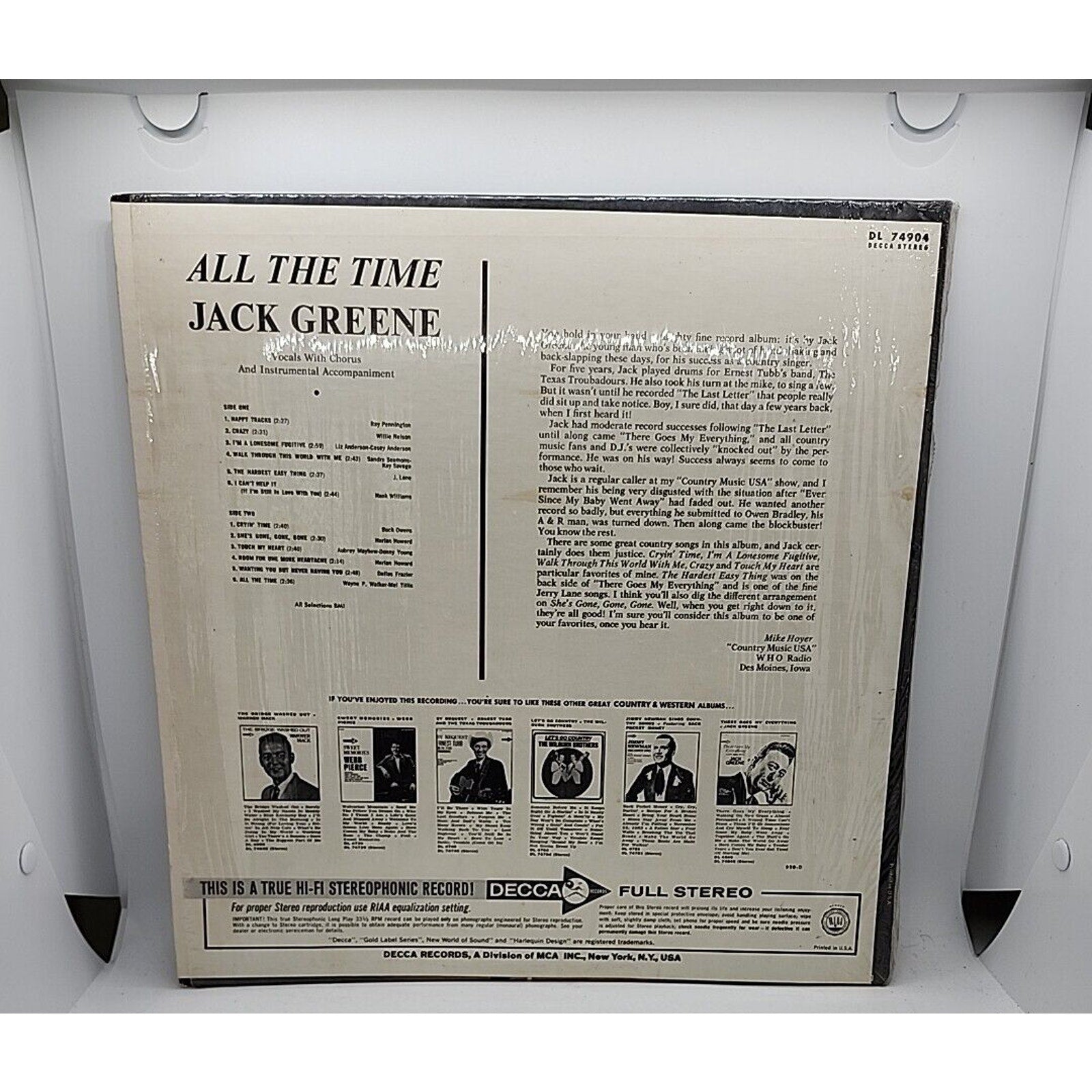 Jack Greene All The Time (Record)