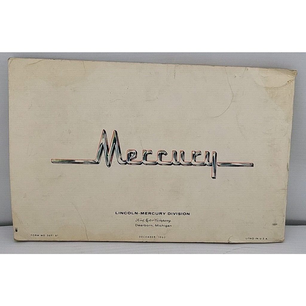 Mercury For 1961 Owner’s Manual Meteor 600, Meteor 800 Monterey