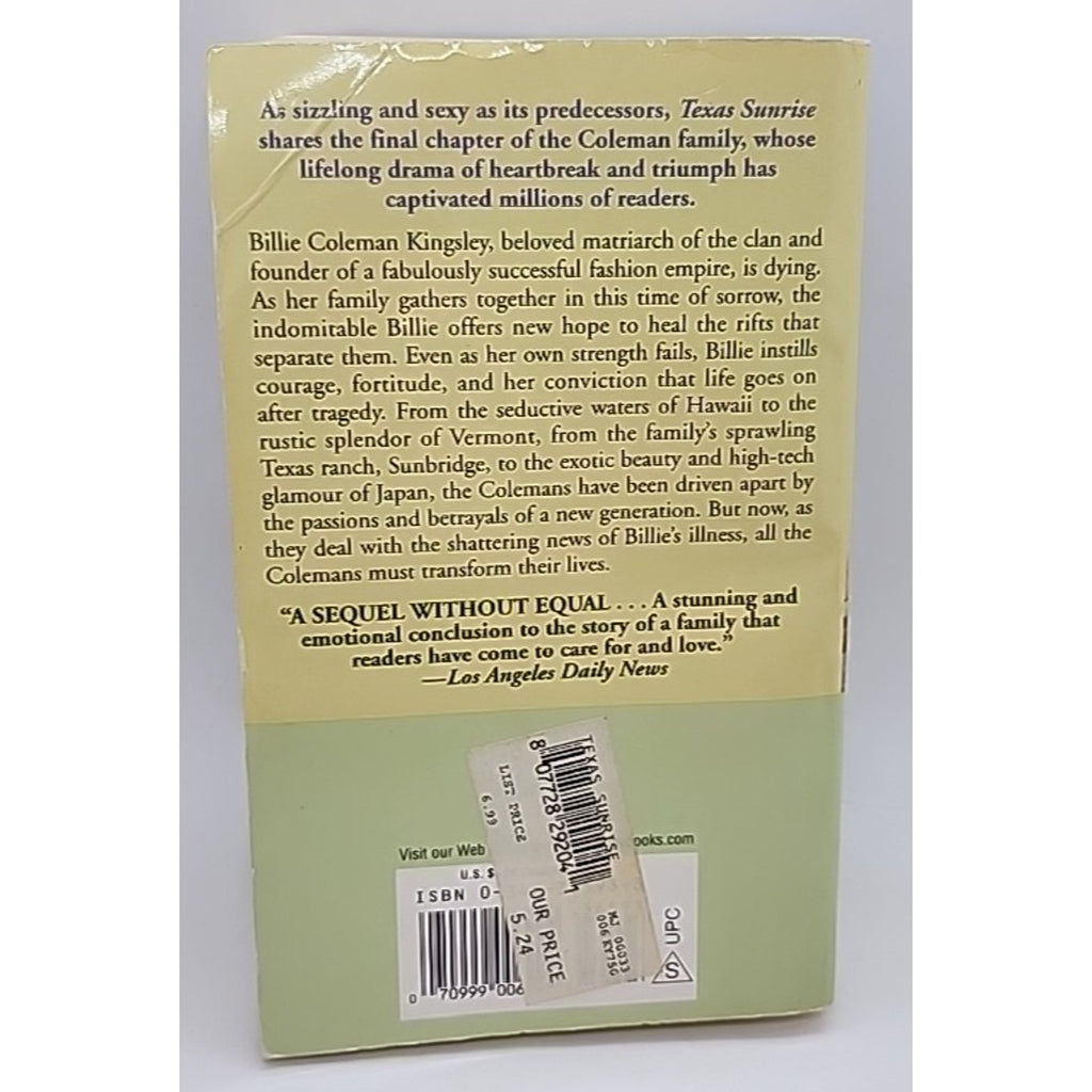 Texas Sunrise : A Novel by Fern Michaels (1994, Mass Market)