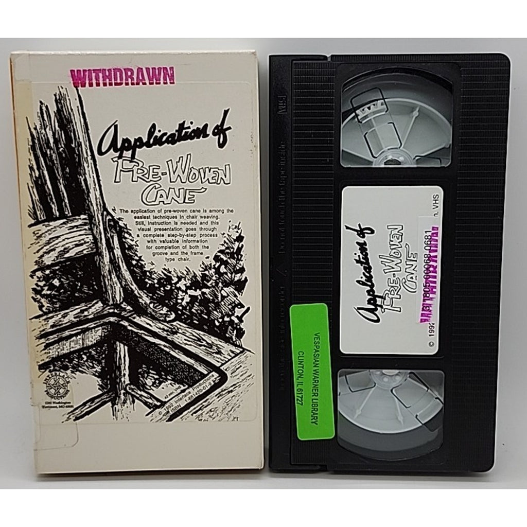 Application Of Pre-Woven Cane (VHS)