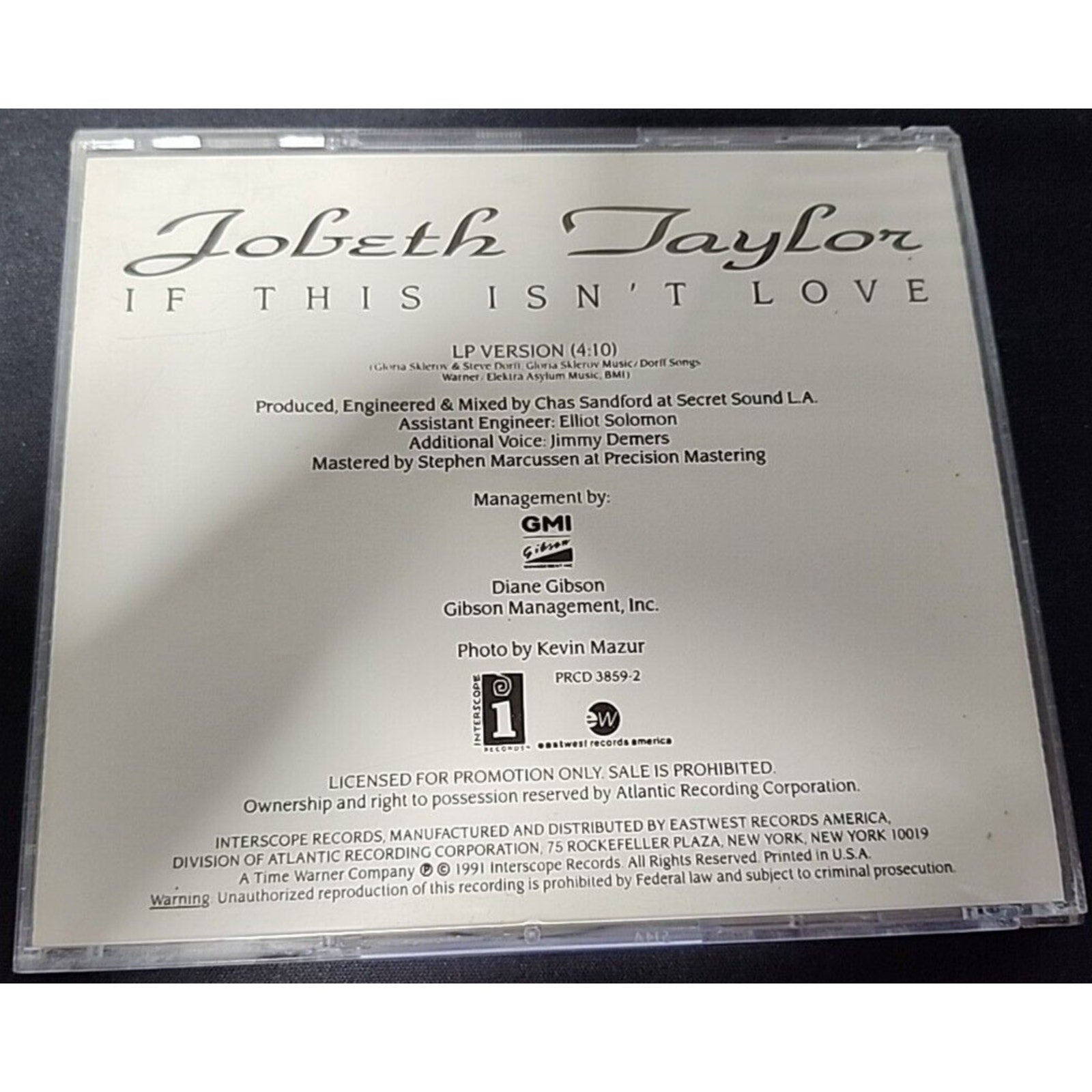 Jobeth Taylor Of This Isn't Love - Single - (CD)