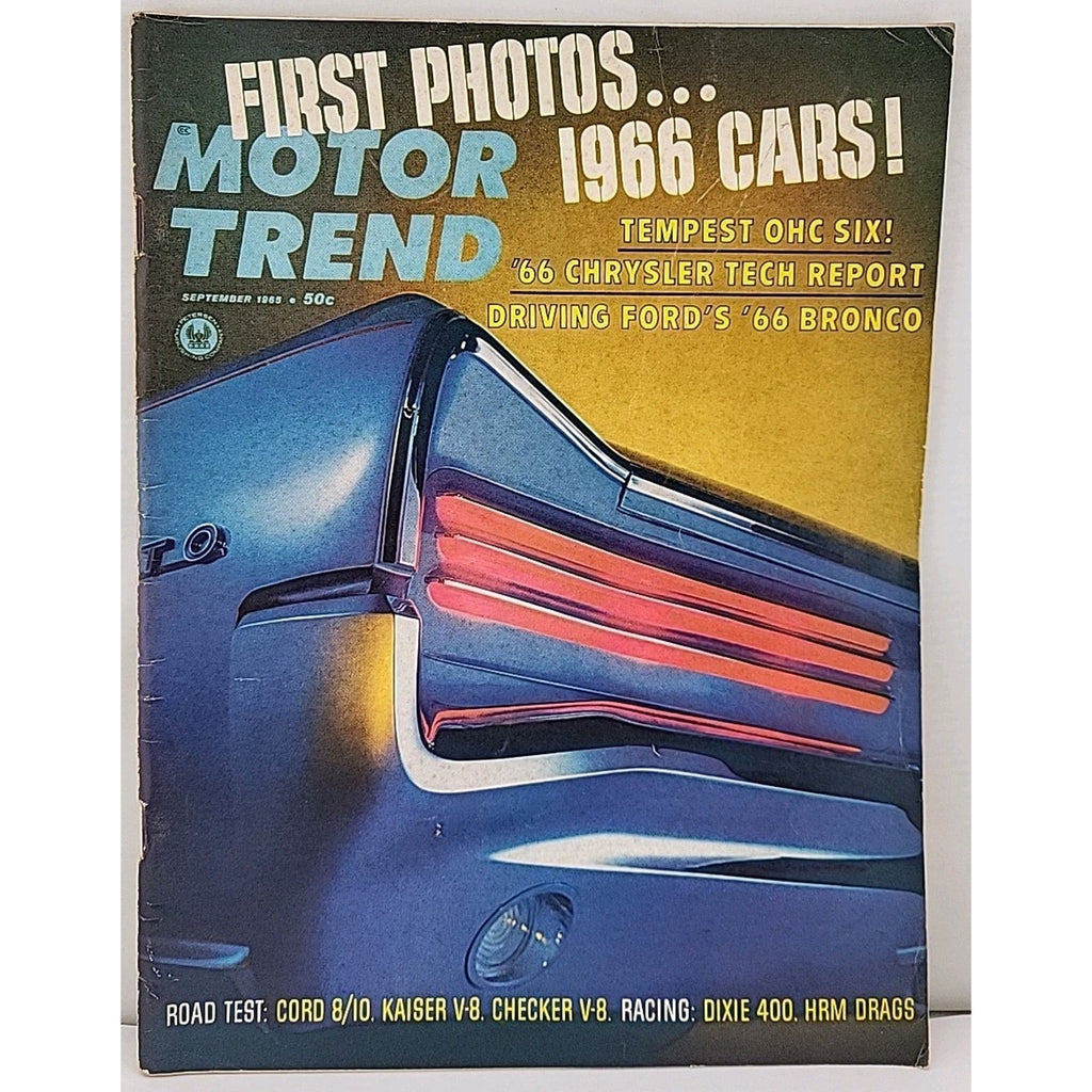 Motor Trend Magazine September 1965 Vol. 17 No. 9