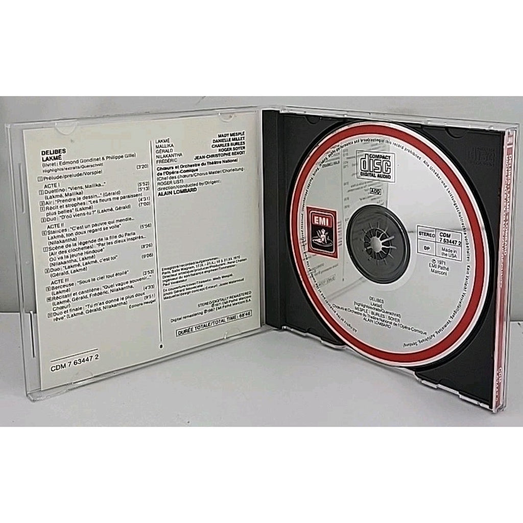 Lakme-Hlts by L. Delibes (CD, 1990)