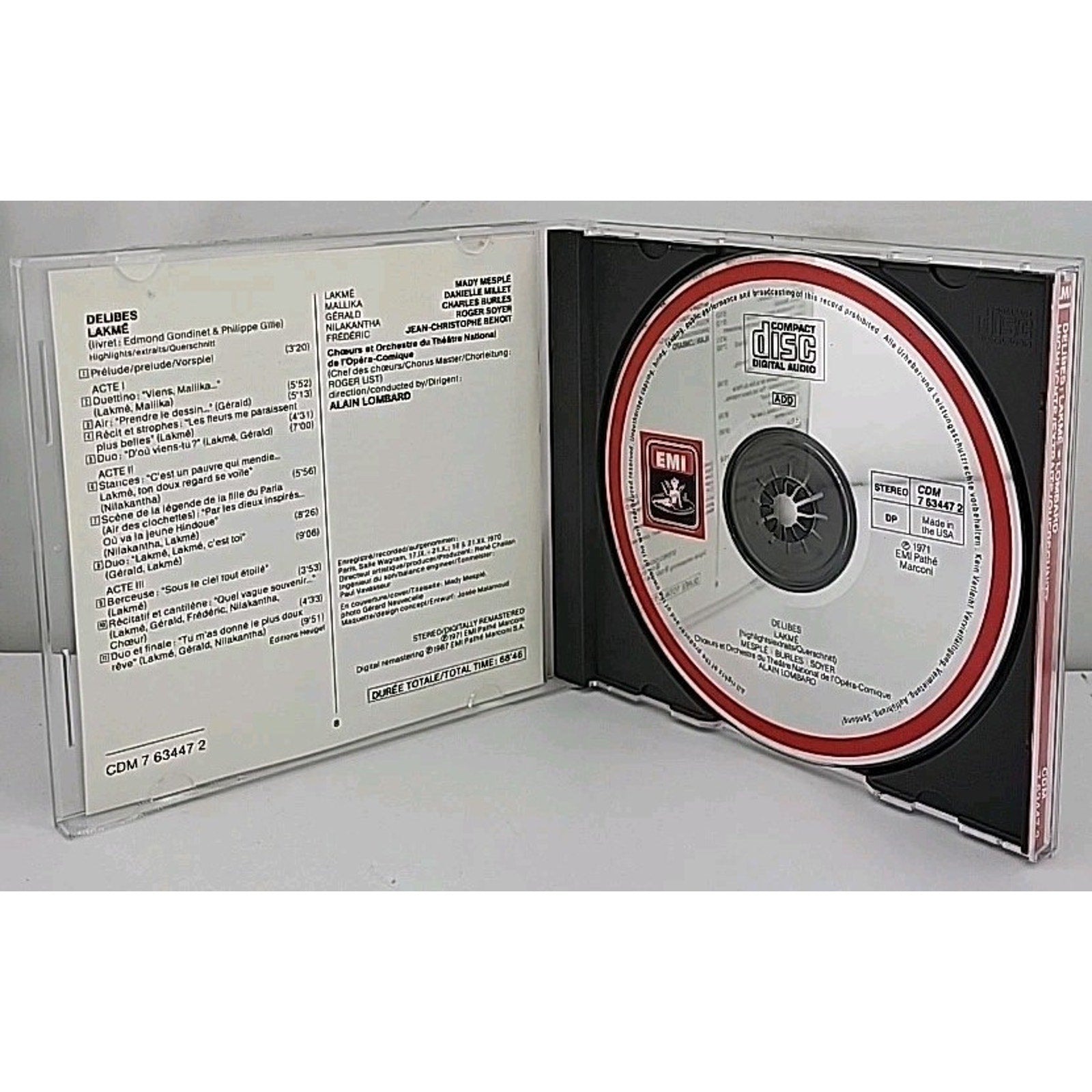 Lakme-Hlts by L. Delibes (CD, 1990)