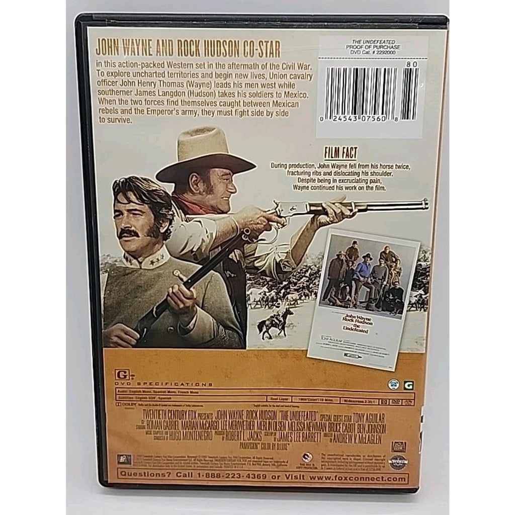The Undefeated (DVD, 1969)