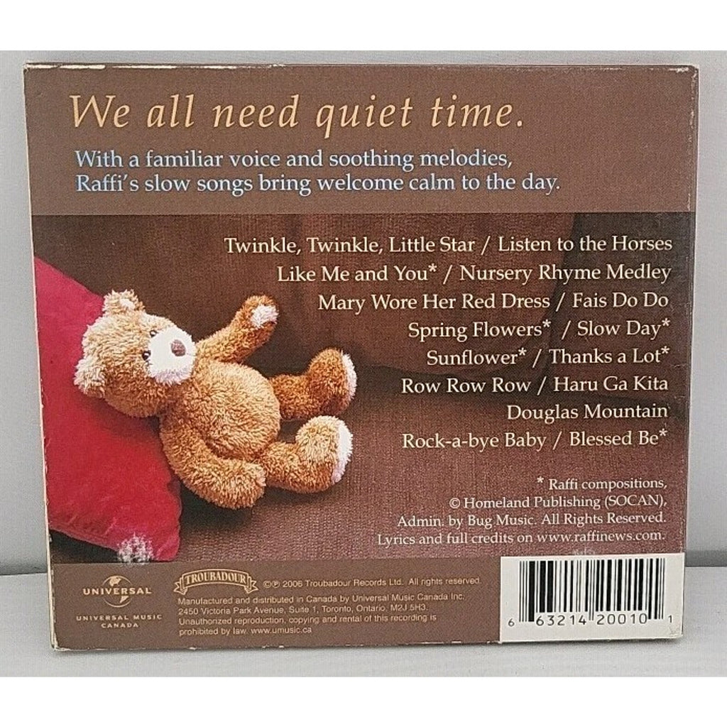 Quiet Time by Raffi (CD, 2006)