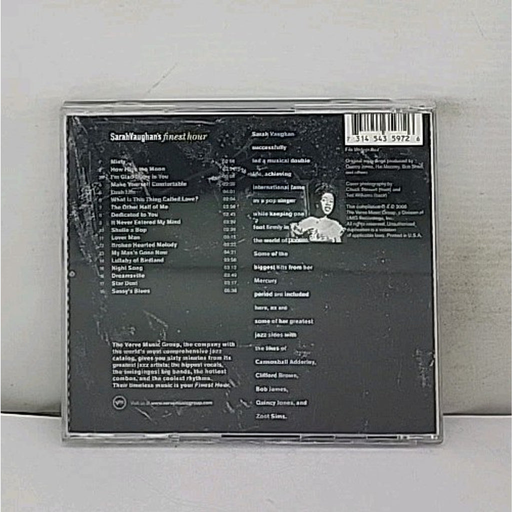 Sarah Vaughan's Finest Hour by Vaughan, Sarah (CD, 2000)