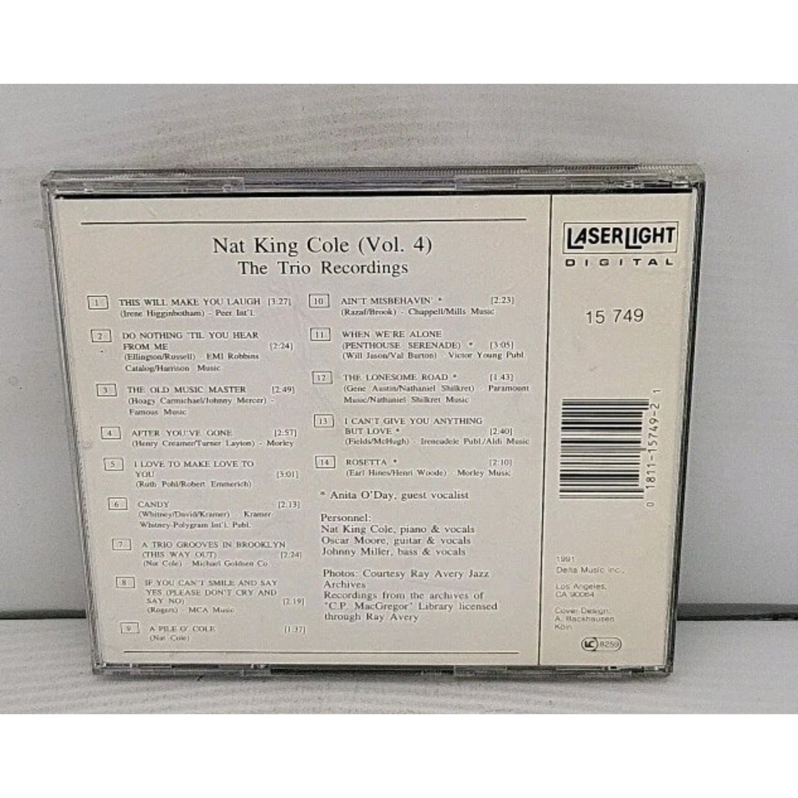 The Nat King Cole Trio Recordings, Vol. 4 by Nat King Cole (CD, Oct-1991,...