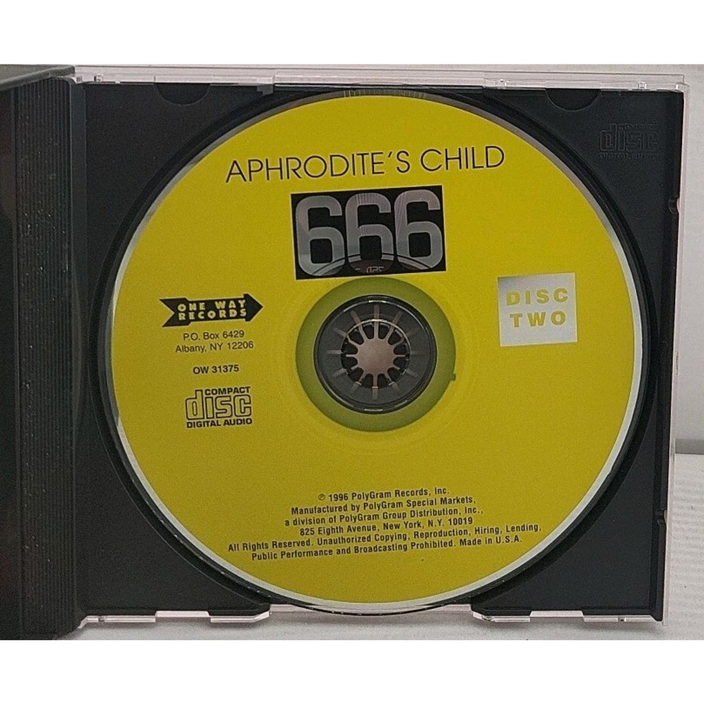 6 6 6 by Aphrodite's Child (CD, Feb-1996, 2 Discs, One Way Records)