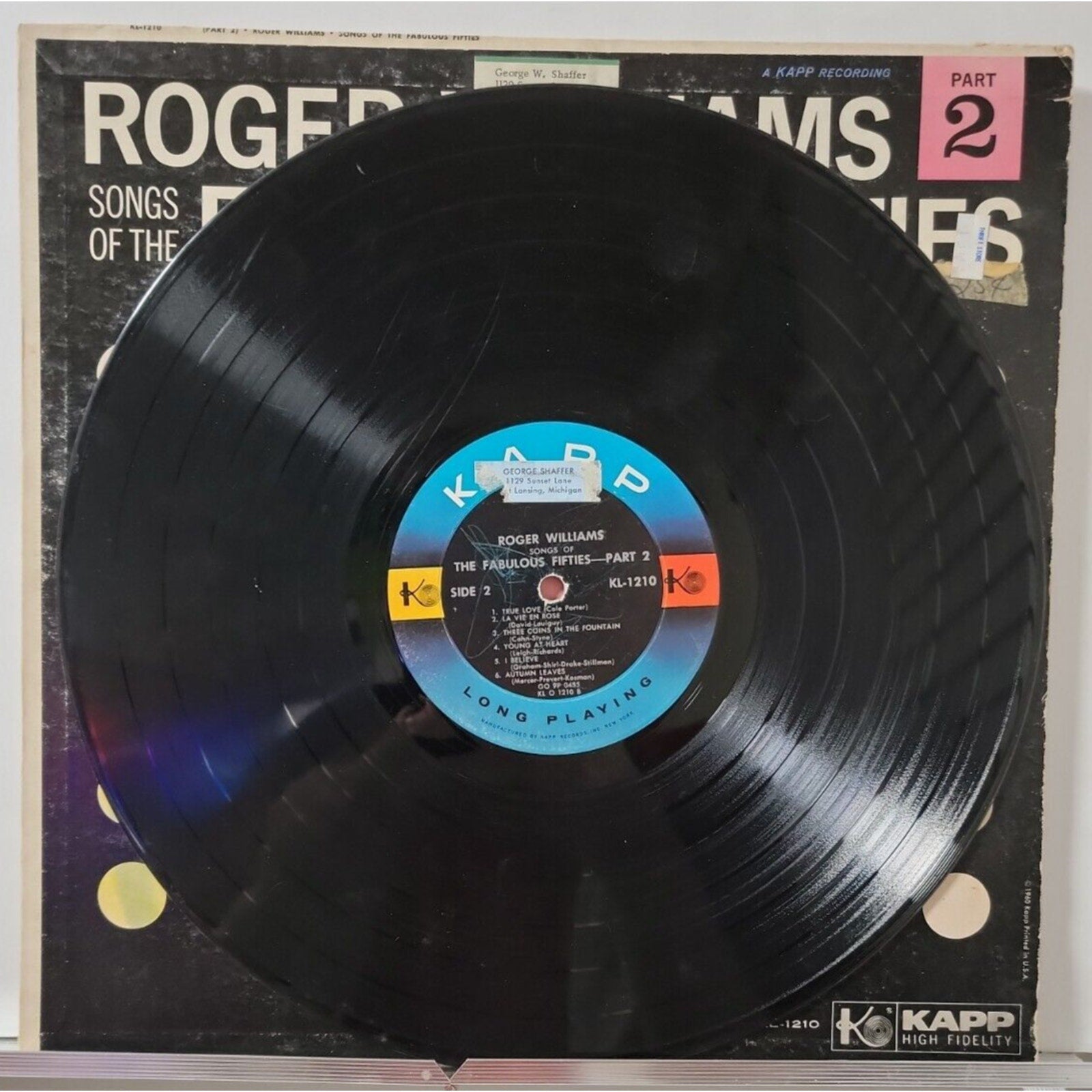 Roger Williams – Songs Of The Fabulous Fifties (Record)
