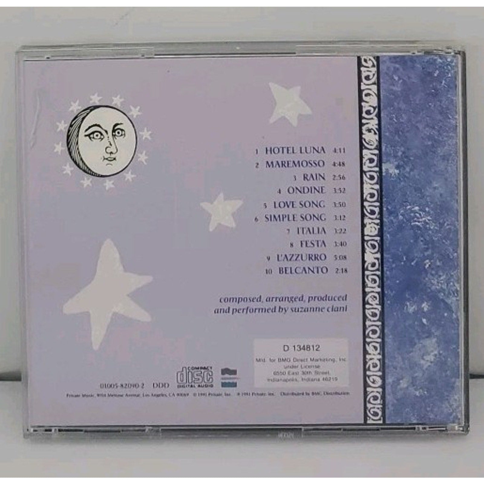 Hotel Luna by Suzanne Ciani (CD, Sep-1991, Private Music)