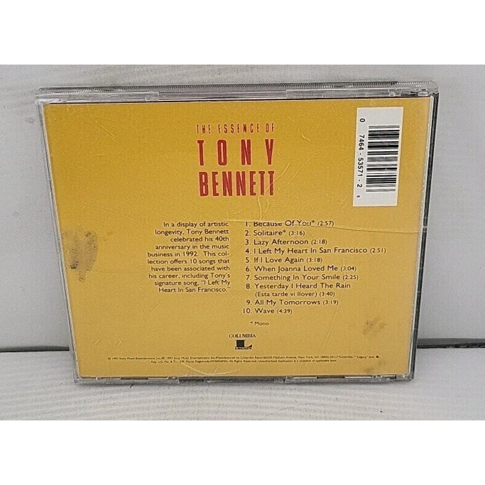 Essence of by Tony Bennett (CD, 1993)