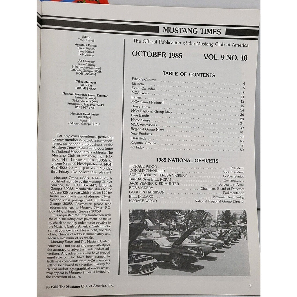 Mustang Times 1985 October Magazine