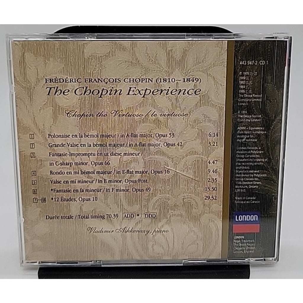 Experience by Vladimir Ashkenazy Vol 1 (CD, 2002)