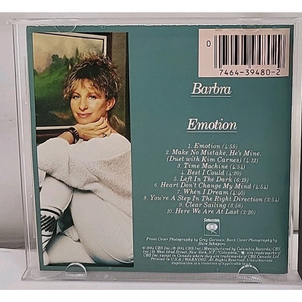 Emotion by Barbra Streisand (CD, 1990)
