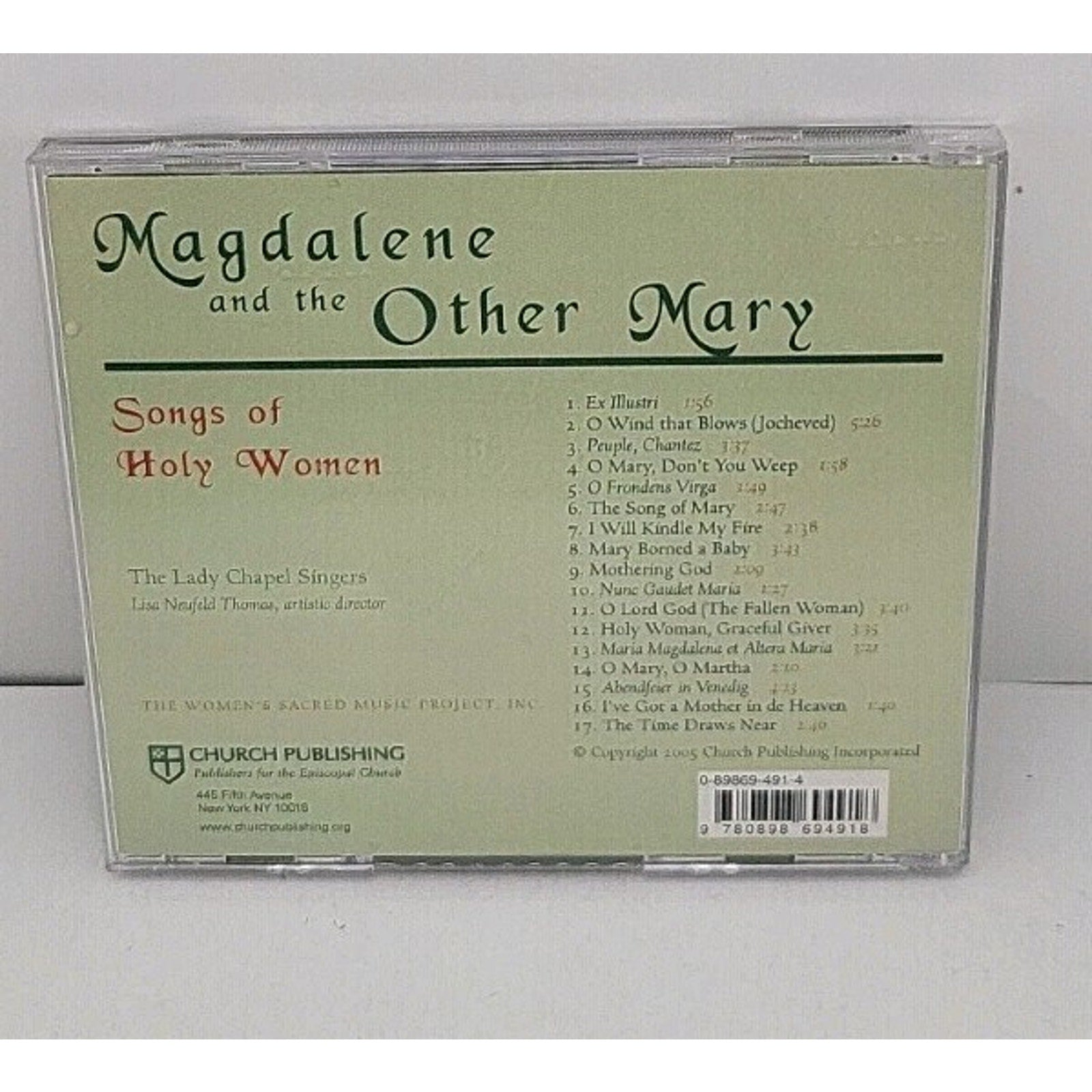 Magdalene and the Other Mary : Songs of Holy Women by Chapel Hill Service League