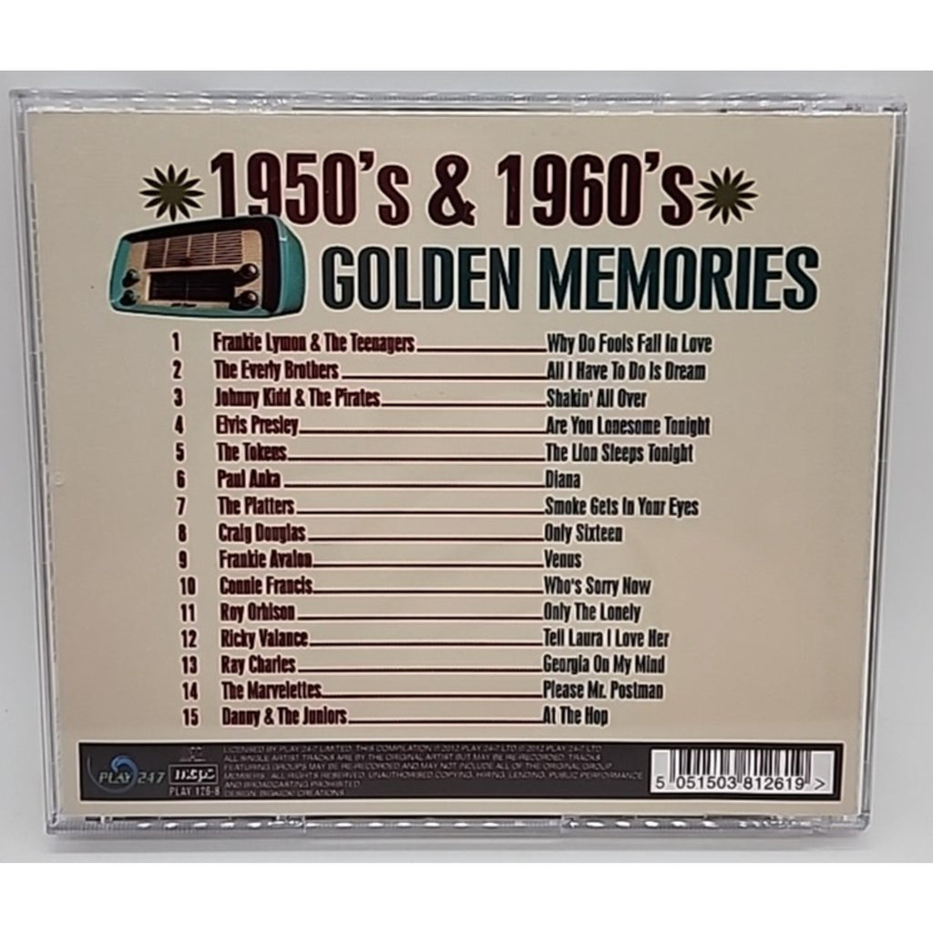 1950's & 1960's Golden Memories by Various (CD, 2012)