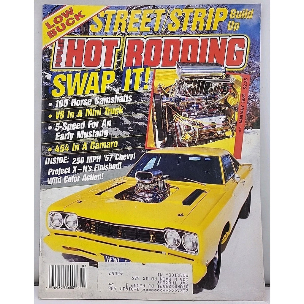 Popular Hot Rodding Magazine - January 1989 - Volume 28 Number 1