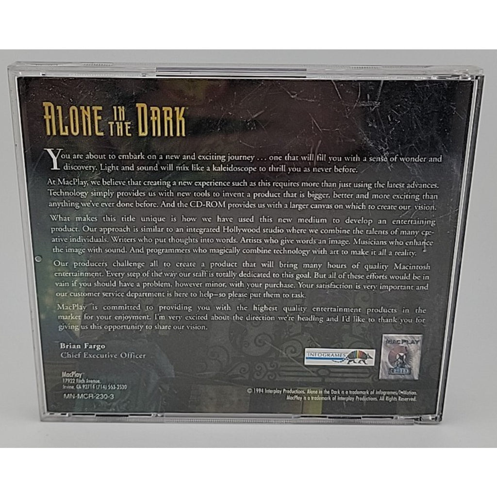 Alone in the Dark CD-ROM (MAC, 1993)