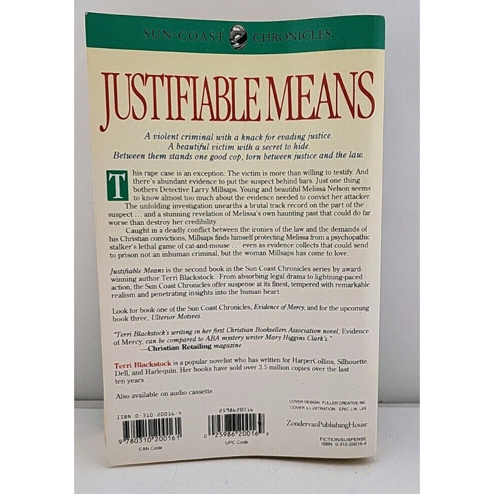 Justifiable Means by Terri Blackstock (1996, Trade Paperback)