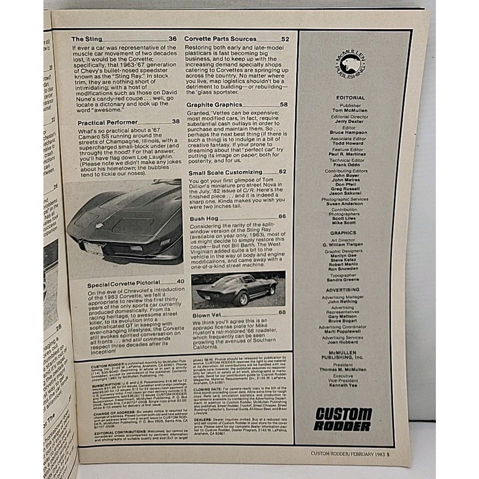 Custom Rodder Magazine - February 1983 - Volume 5 No. 2
