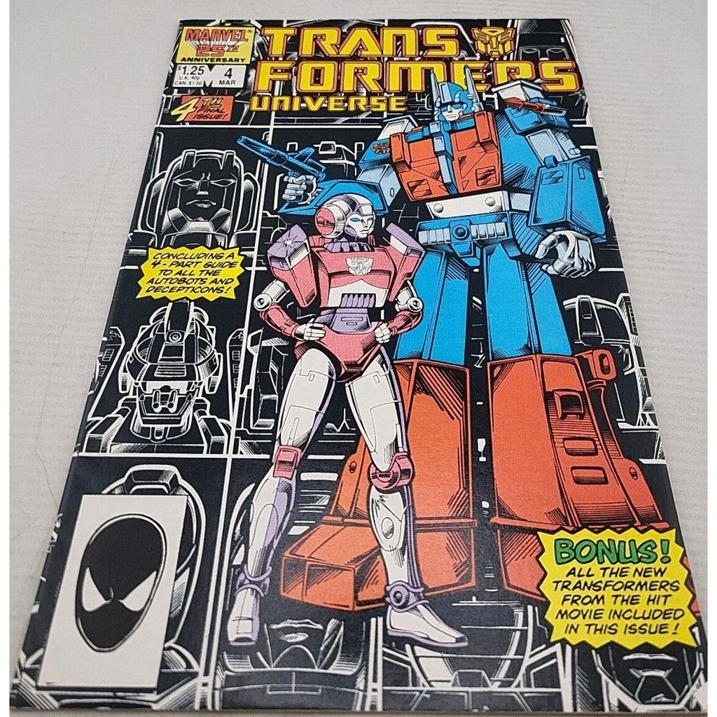 Transformers Universe #4 Marvel 25th Anniversary Comics 1987 Comic Book