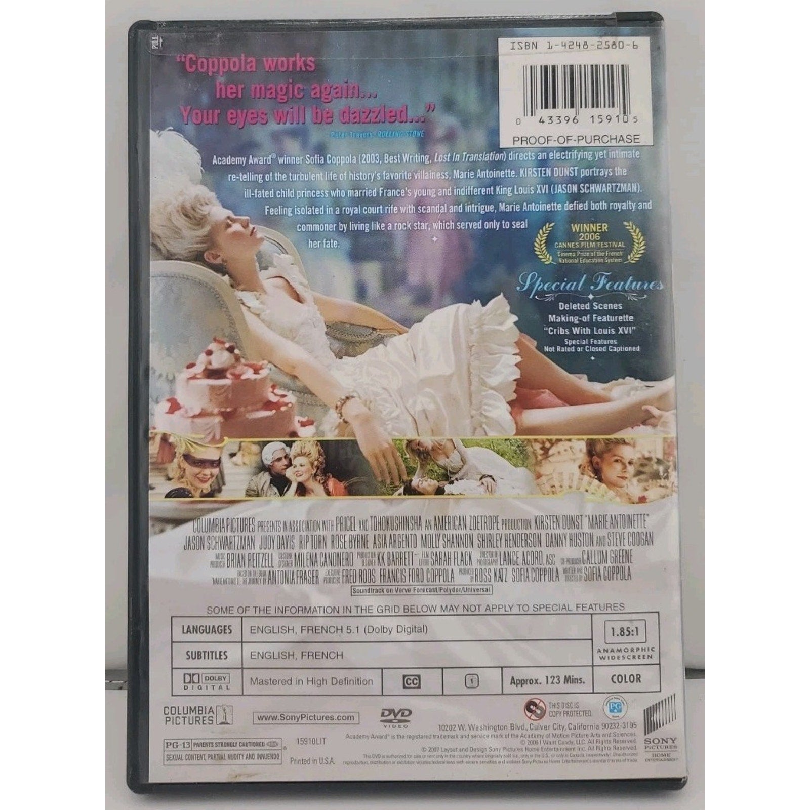 Marie Antoinette (DVD, 2007)