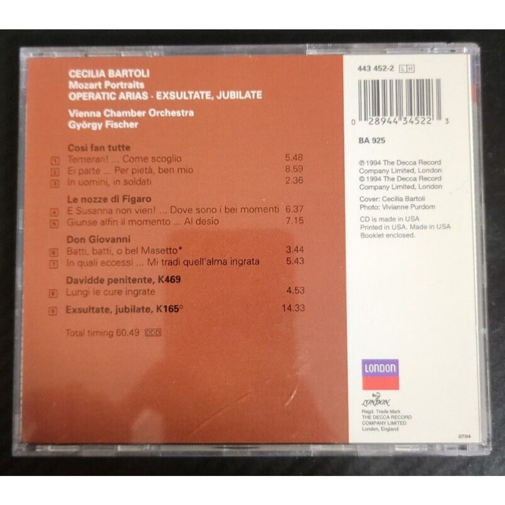 Cecilia Bartoli : Mozart Portraits (CD)