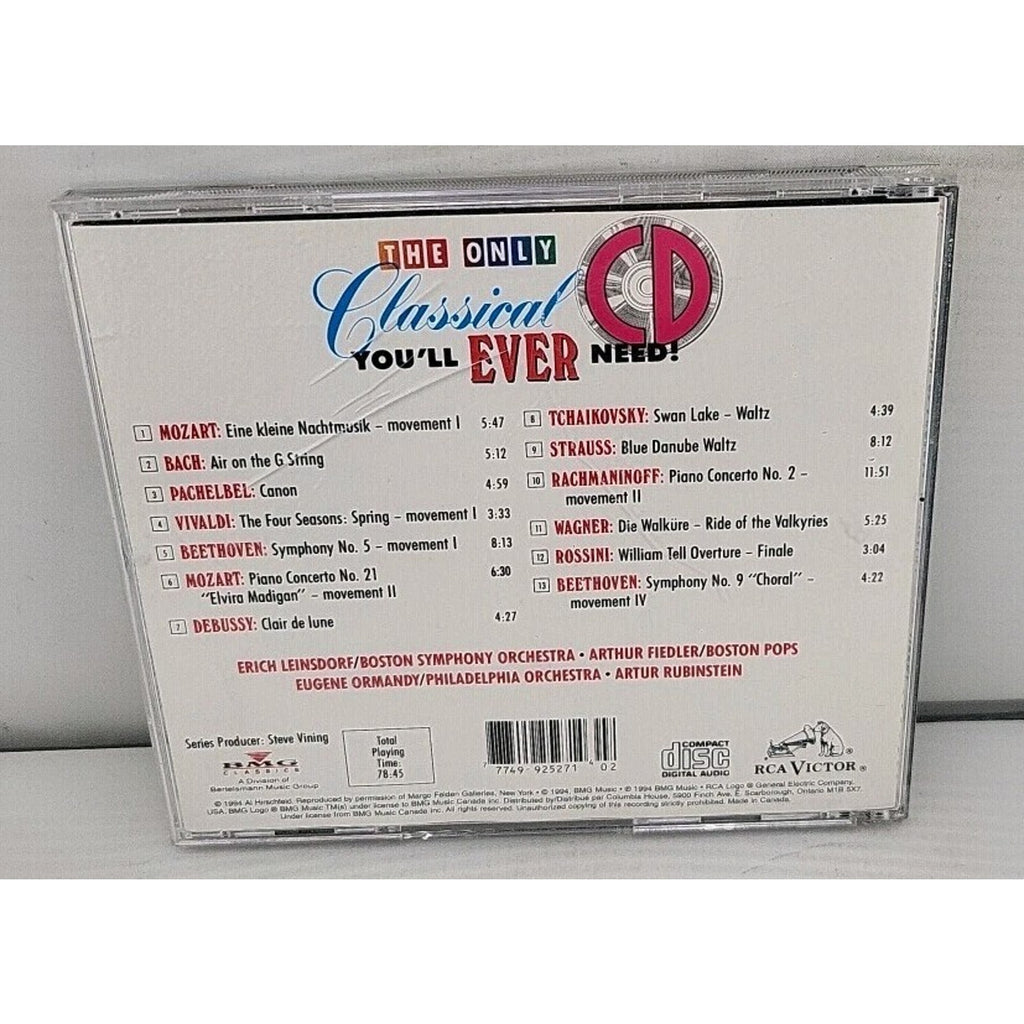 The Only Classical CD You'll Ever Need! by Various (CD, 1994)