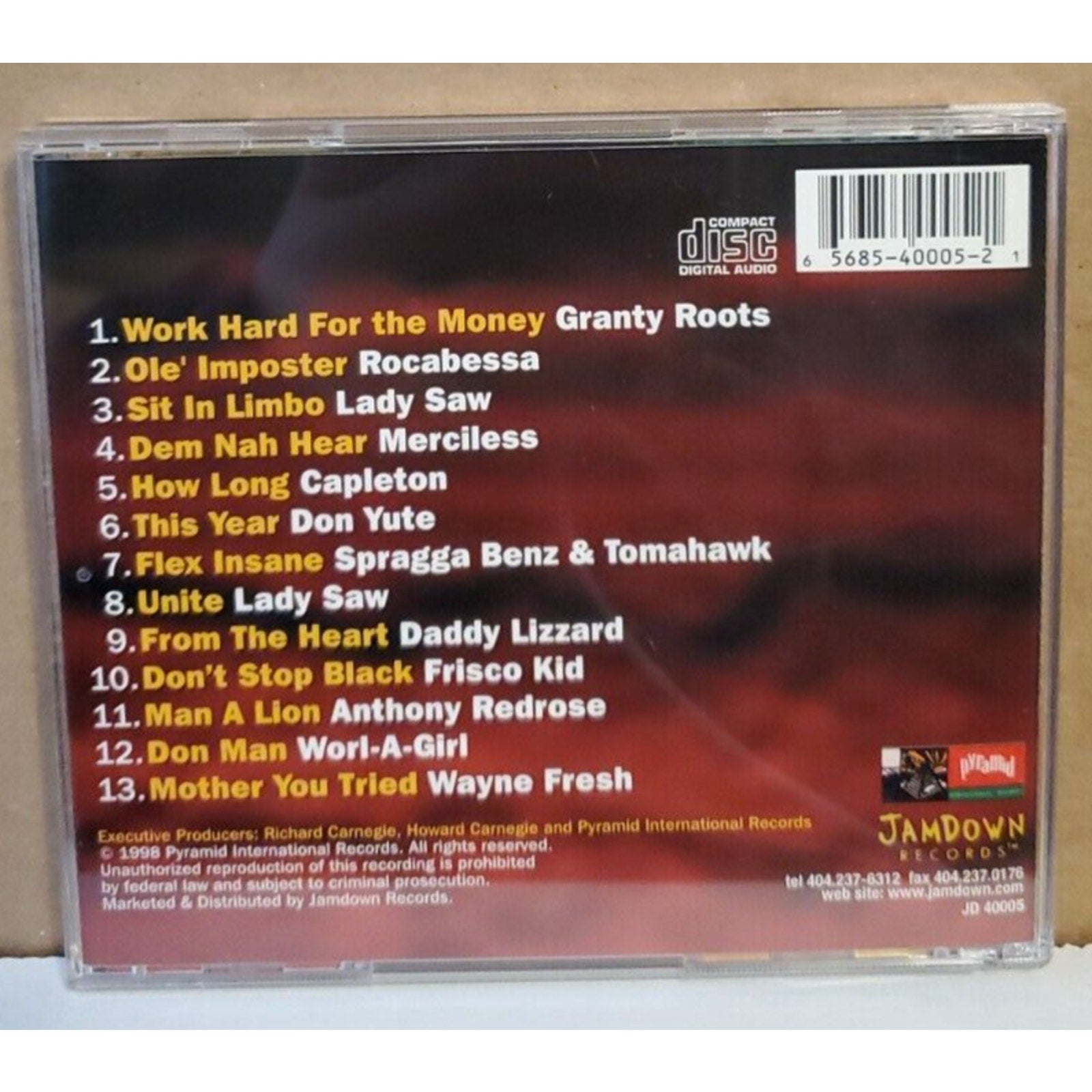 Pyramid Samplers, Vol. 1 by Various Artists (CD, Sep-1998, Jamdown Records...