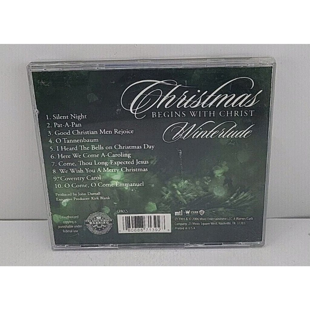 Christmas Begins With Christ Winterlude CD Instrumental Favorites 2006